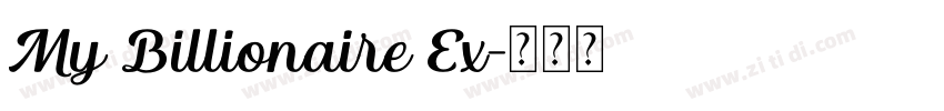 My Billionaire Ex字体转换